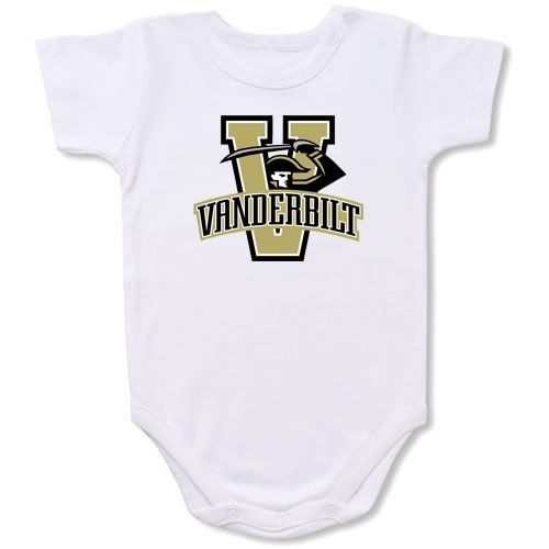 Vanderbilt Commodores Baby Bodysuit Creeper #01